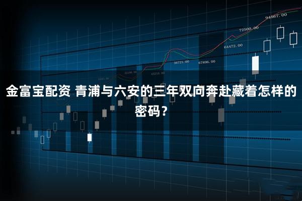 金富宝配资 青浦与六安的三年双向奔赴藏着怎样的密码？